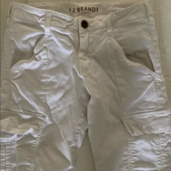 J brand white cargo utility jeans low rise vtg - Picture 3 of 8